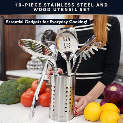 Home Hero Stainless Steel Kitchen Utensils Set - Image 2