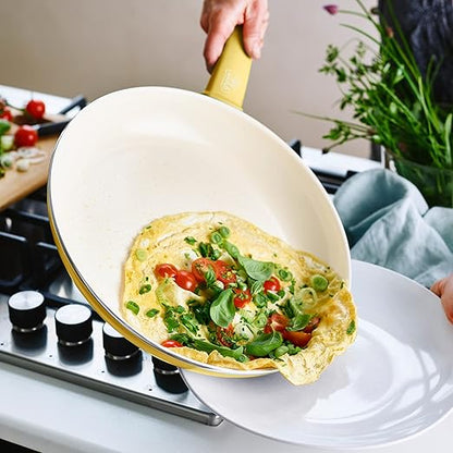 GreenLife Nonstick 8" Frying Pan Skillet, Non-Toxic PFAS-Free Ceramic Nonstick - Image 2
