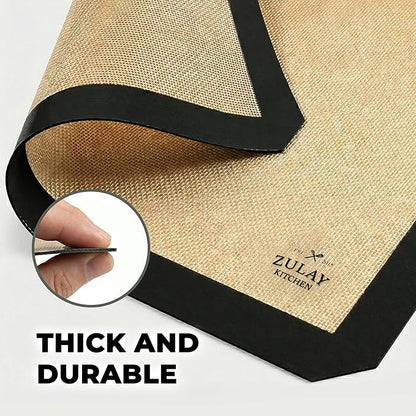 Zulay Kitchen Silicone Baking Mat Sheet Set - Image 6
