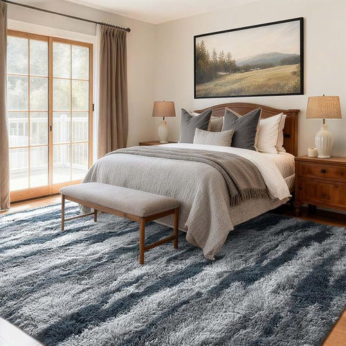 6x9 Ft Large Shag Rugs for Living Room Decor, Tie-Dyed Ultra Soft Fluffy Furry - Image 2