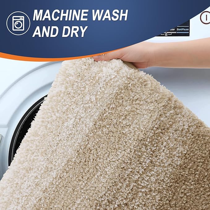 OLANLY Large Bathroom Rugs Mat 40x24, Extra Soft Absorbent Microfiber Bath Rugs - Image 6
