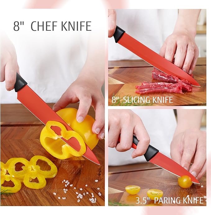 hecef 14 Pieces Kitchen Knife Set - Image 9