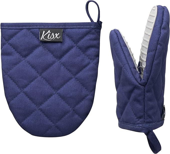 Oven Mitts Heat Resistant – Mini Oven Mitts, Silicone Gloves Heat Resistant by KisxLiving