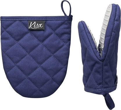 Oven Mitts Heat Resistant – Mini Oven Mitts, Silicone Gloves Heat Resistant by KisxLiving