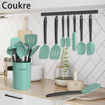 Coukre Silicone Kitchen Cooking Utensils Set - Image 6