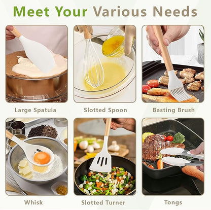 SAKAMOSH Silicone Cooking Utensils Set - Image 3