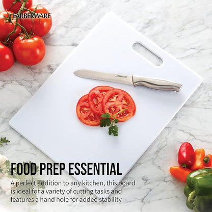 Farberware Large Cutting Board, Dishwasher- Safe Plastic Chopping Board - Image 2