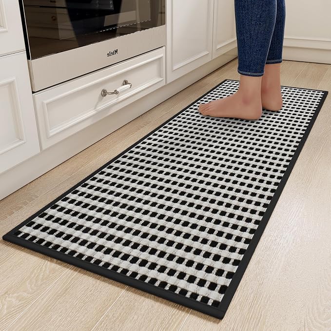 YDKGL Kitchen Runner Rugs Non Slip Washable, Super Absorbent Soft Chenille by YDKGL