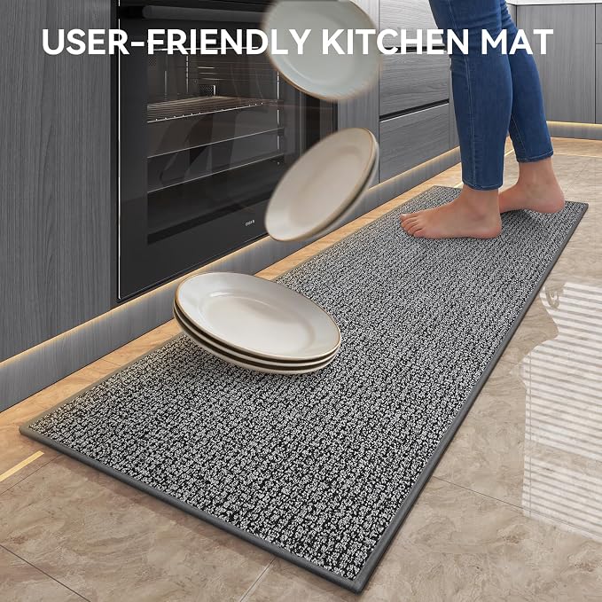 Kitchen Mats for Floor, Super Absorbent Kitchen Rugs Non Slip Washable - Image 3