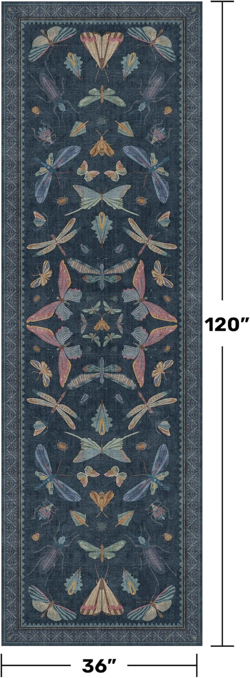 3x10 Vintage Hallway Rug Runner, Washable Non Slip Carpet - Image 2