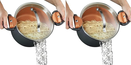 Gotham Steel 5 Quart Stock Pot Multipurpose Pasta Pot by GothamSteel