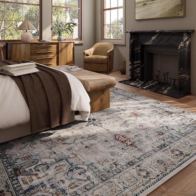 palohom 10x12 Area Rugs for Living Room: Large Area Rug Washable Stain - Image 4