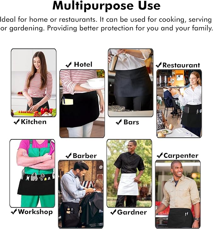 Dreamology Waist Apron with Pockets, Aprons - Image 5