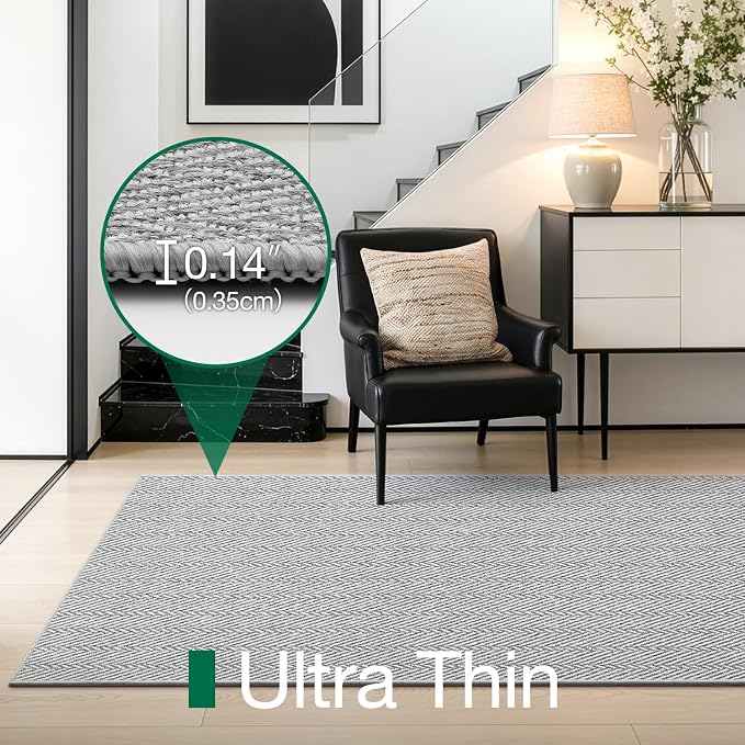 LUMI Ultra Thin Runner Rug for Hallway 2.7'x10', Non-Slip Entryway Rug - Image 3
