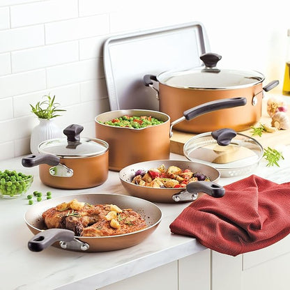 Farberware Cookstart DiamondMax Nonstick Cookware/Pots and Pans Set, Dishwasher - Image 9