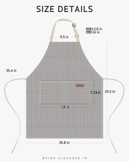 Syntus Chef Apron for Men Women Kitchen Cooking Apron - Image 2
