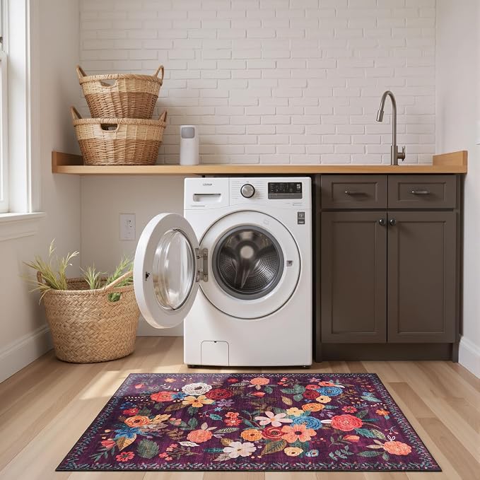 2x4 Entryway Runner Rugs, Non Slip Washable Rugs - Image 4