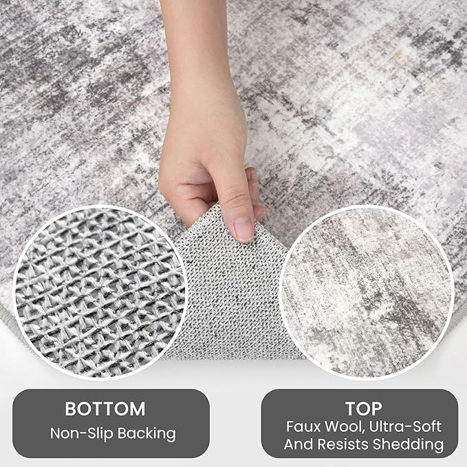 IOHOUZE Small Abstract Area Rug Sets 2x3 and 3x5 Ft Door Mat Indoor Set - Image 6