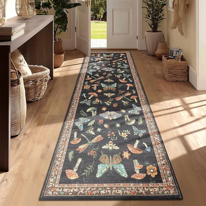 Mushroom Whimsical Cottage Core Small Rug 2x3 Washable Door Mat Indoor Rugs - Image 4