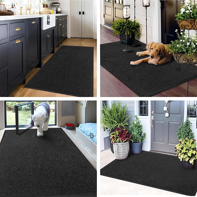 Mibao Front Door Mat Indoor Entrance, 29.5" x 17", Dirt Trapper Welcome Mat - Image 7