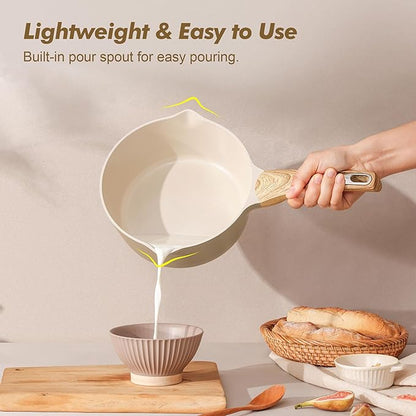 SENSARTE 2.0 & 3.0 Quart Ceramic Sauce Pan Sets - Image 7