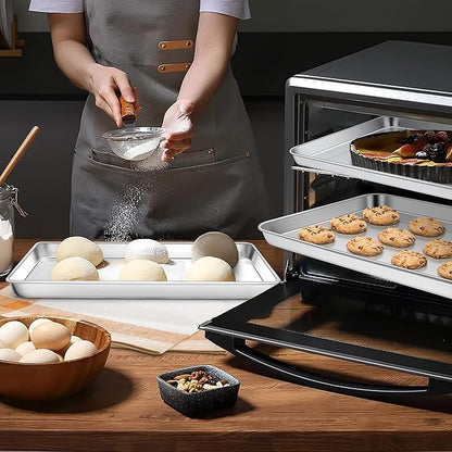 Homikit 1 Pack Quarter Sheet Pan, 9x13 Inches Stainless Steel Cookie Sheets - Image 3