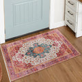 Moynesa Ultra-Thin Washable Pink Area Rug by Moynesa