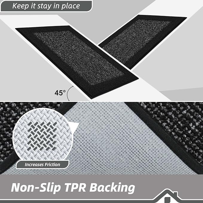 BEQHAUSE Indoor Door Mat 24" x 60", Dirt Trapper Door Mats Non-Slip Entryway - Image 4