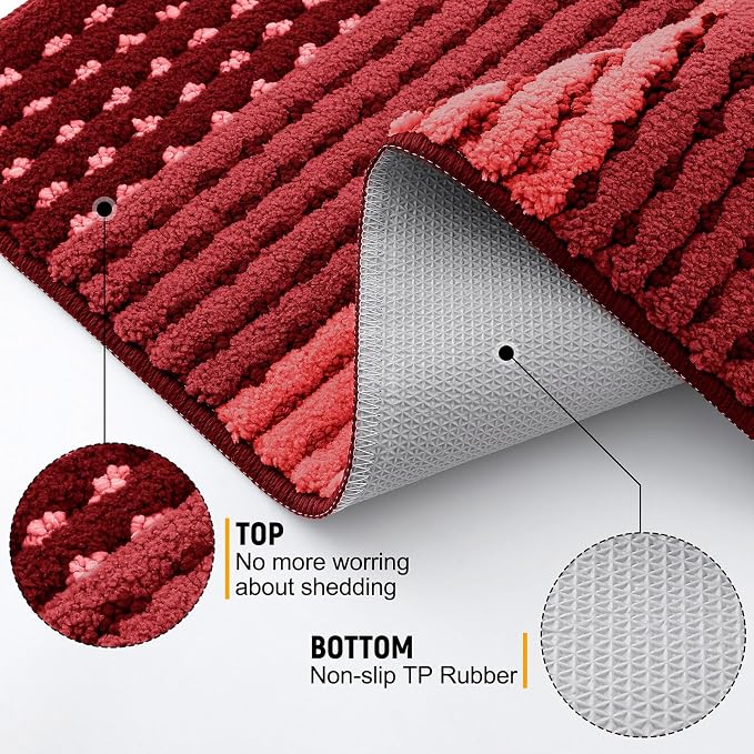 Kitinjoy Indoor Outdoor Door Mat, 71x24 Non-Slip Absorbent Dirt Trapper - Image 3