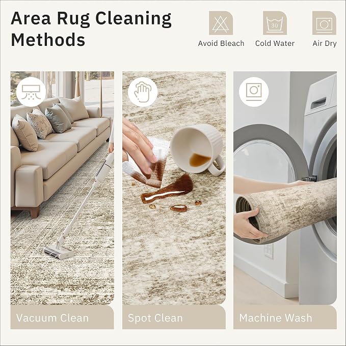 Soalmost Runner Rug 2'6" x 16' Washable Non-Slip 2.5x16 ft Long Runner Rugs - Image 9