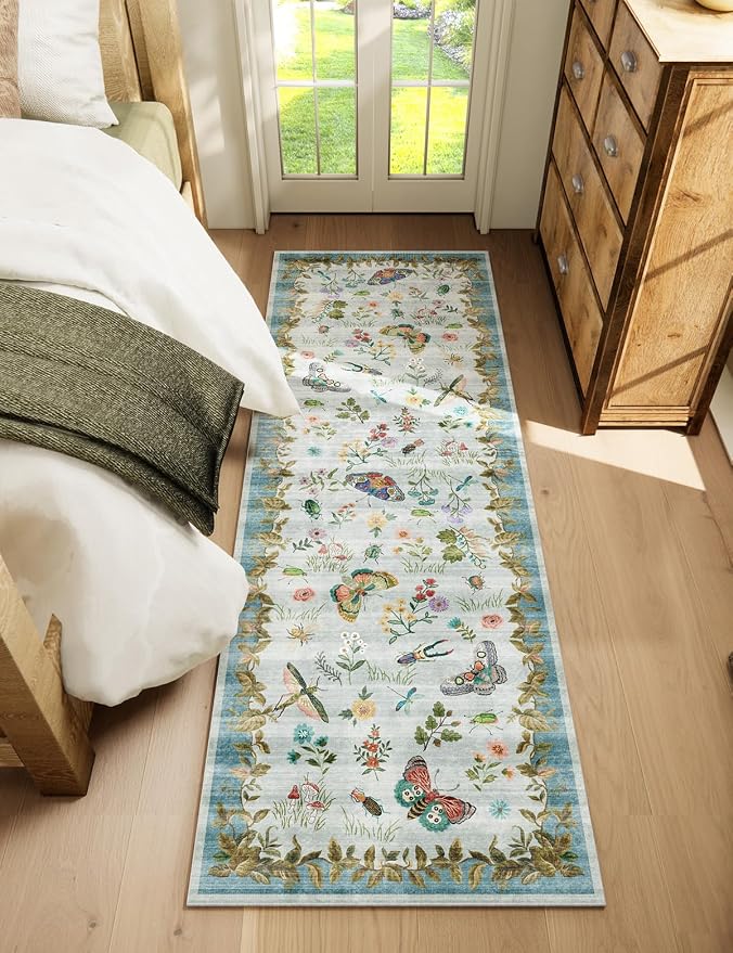 Machine Washable Rug Runners for Hallways: 2'6"x8' Kitchen Runner Stain - Image 6