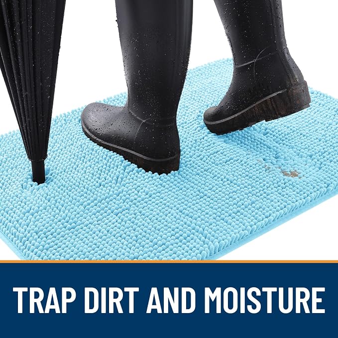 OLANLY Dog Door Mat for Muddy Paws 70x35, Absorbs Moisture and Dirt, Absorbent - Image 2