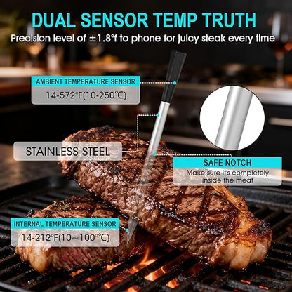 Wireless Meat Thermometer Bluetooth Digital, Smart Meat Thermometer Digital - Image 3