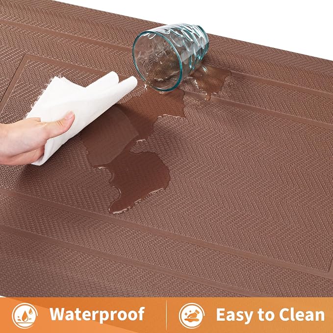 UKISS 9/10"" Extra Thick Cushioned Anti Fatigue Kitchen Mat, Waterproof High - Image 6