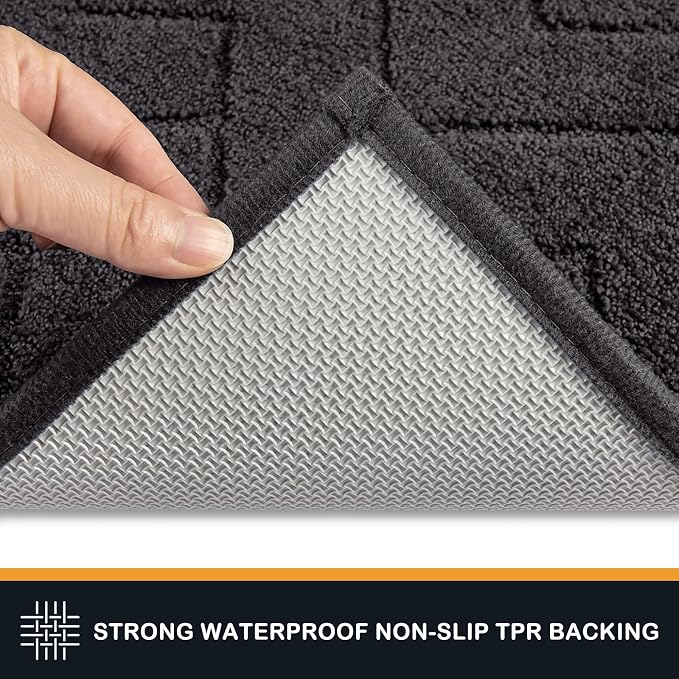 PURRUGS Dirt Trapping Door Mat 36" x 36", Non-Slip Machine Washable Entry Rug - Image 4