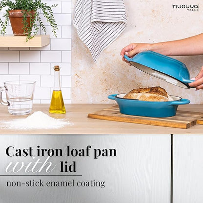 Dutch Oven For Sourdough Bread Baking – Enamelled Cast Iron Bread Loaf Pot – - Image 5