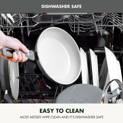 GreenPan Dover Healthy Ceramic Nonstick, 12 Piece Cookware Pots and Pans Set - Image 8