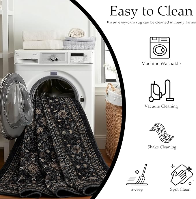 Ruaruarug Washable Area Rug 8x10 - Image 6