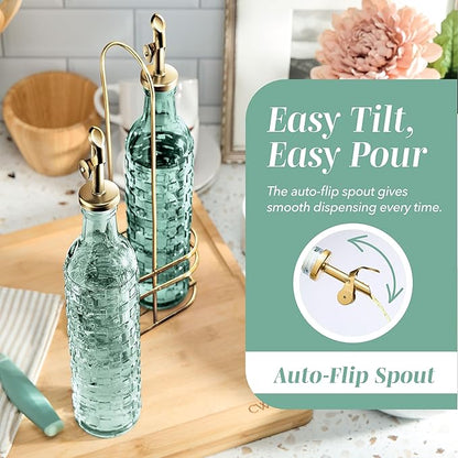COOK WITH COLOR Glass Olive Oil Bottle Dispenser - Image 3