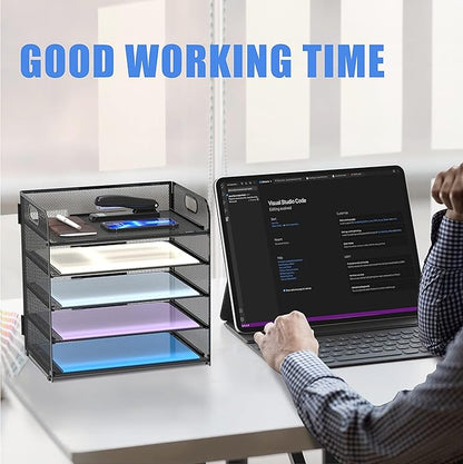 Supeasy 2 Pack 5-Tier Desk Organizer - Image 2