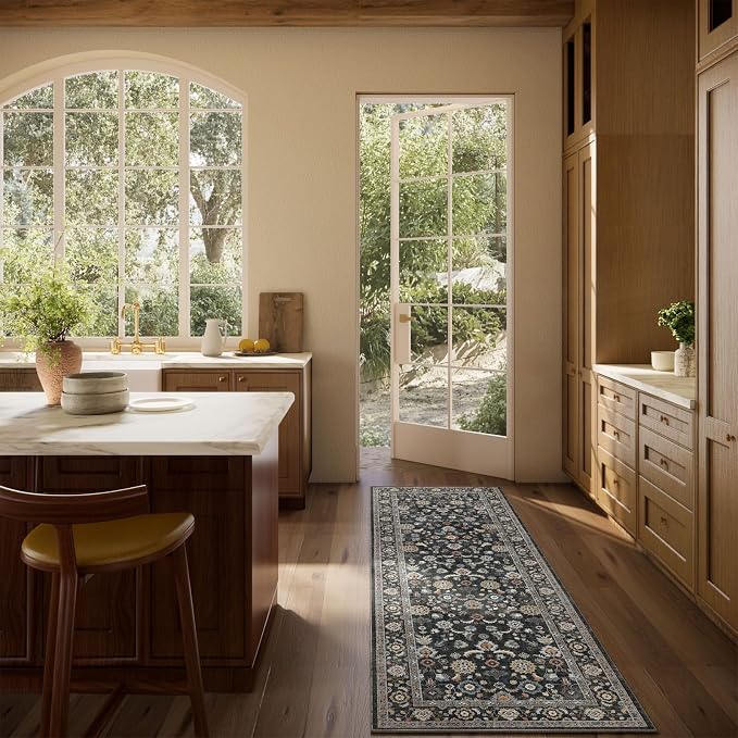 Washable Runners for Hallways Kitchen Rug: 2'x6' Runner Rugs Stain Resistant - Image 5