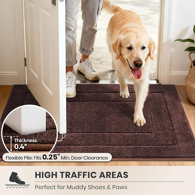 PURRUGS Dirt Trapping Door Mat 34" x 59", Non-Slip/Skid Machine Washable - Image 6