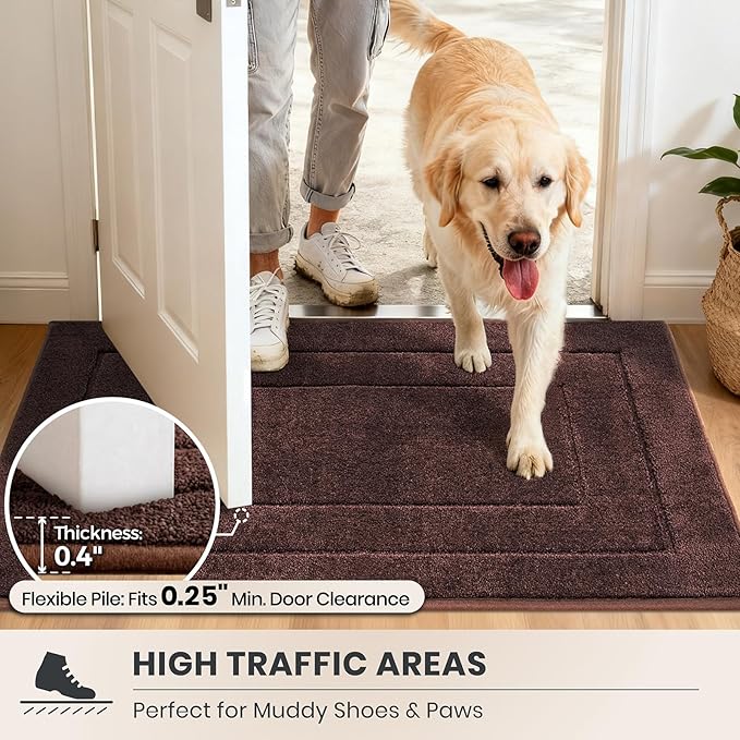 PURRUGS Dirt Trapping Door Mat 24" x 59", Non-Slip/Skid Machine Washable - Image 6