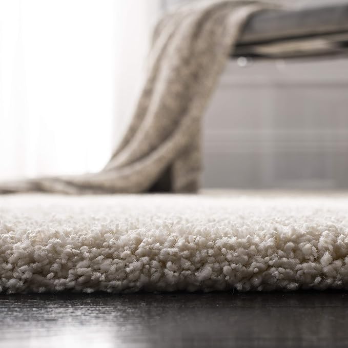 SAFAVIEH California Premium Shag Collection 9'6" x 13' Ivory SG151 Non-Shedding - Image 5