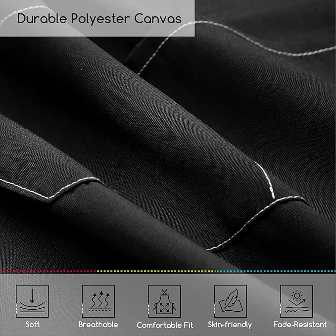 MEEDEN Painting Apron for Men Women: Adjustable Cross Back Waterproof Polyester - Image 5