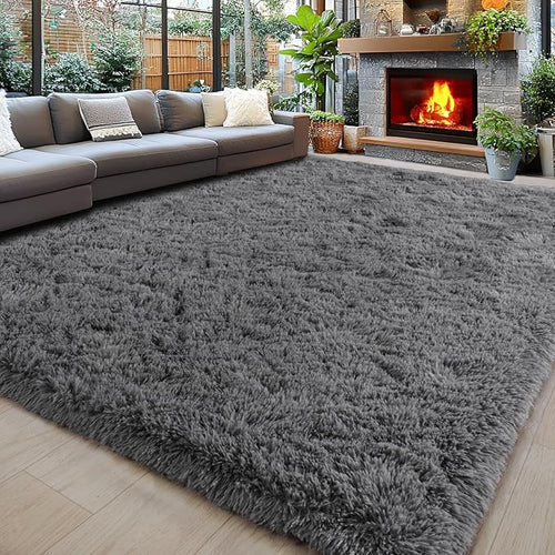 8x10 Area Rugs for Living Room, Ultra Soft Fluffy Large Shaggy Rug Carpet for by Awaytail
