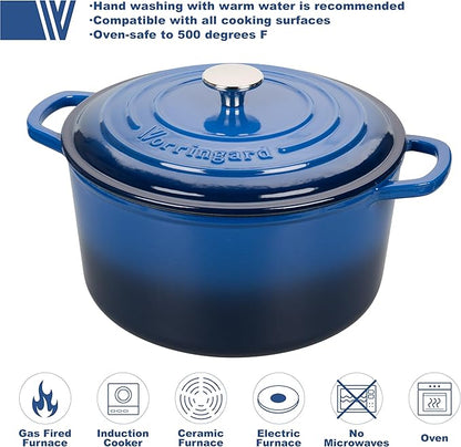 VORRINGARD Enameled Cast Iron Dutch Oven Pot - Image 3