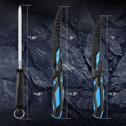 Fillet Knife Kit Combo, Fishing Knives and Honing Rod, Ultra-Sharp G4116 German - Image 6