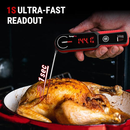 TempPro Lightning 1-Sec Instant Read Meat Thermometer, Kitchen Food Thermometer - Image 3