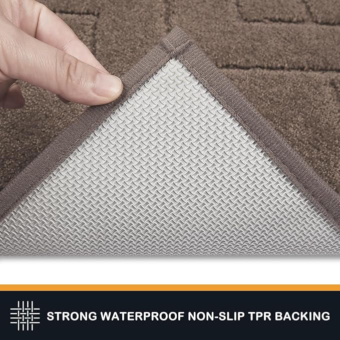 PURRUGS Dirt Trapping Door Mat 24" x 35.5", Non-Slip Machine Washable Entry Rug - Image 4